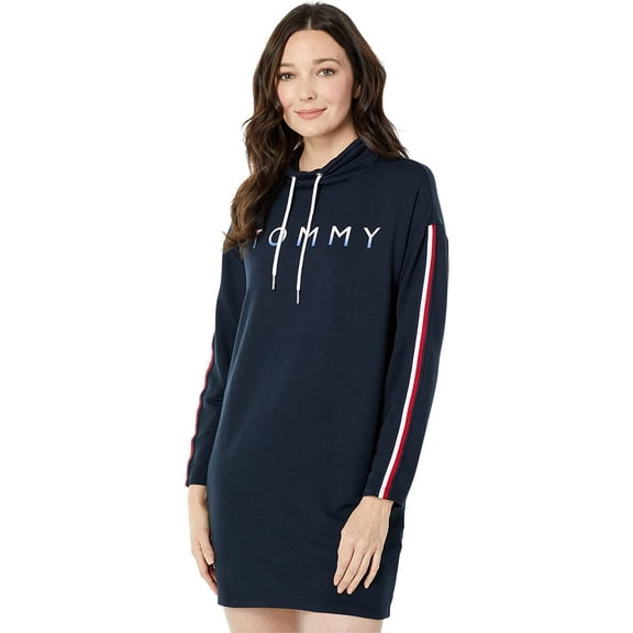 Women's Cowlneck Logo Sneaker Dress Sky Captain S