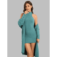 thumbnail image 1 of Women’s Cozy Anti-Pill Fleece Lounge Sweater Dress - Anti-Static, Machine Washable, Stylish & Warm, 1 of 6