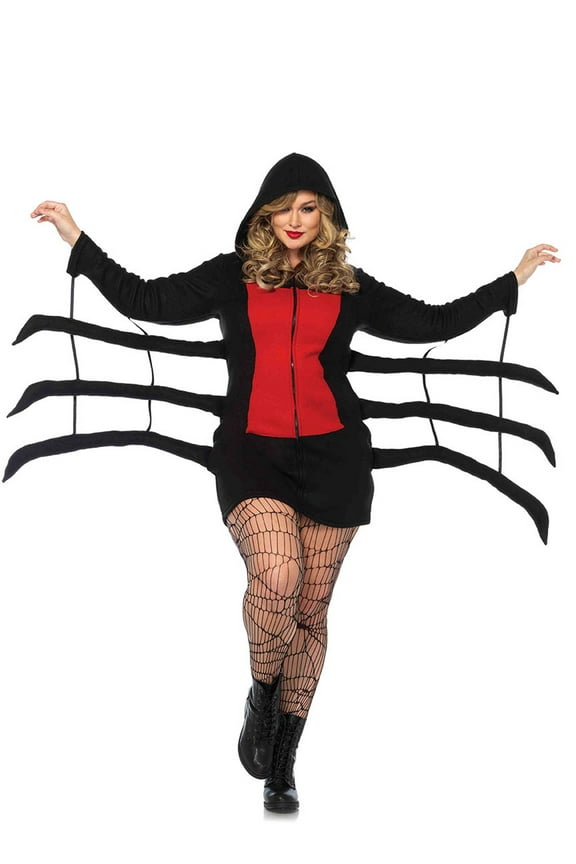 Women's Cozy Black Widow Spider Adult Costume