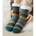 thumbnail image 1 of Women's Cozy Cabin Socks with Non-Slip Grips, Plush Sherpa Fleece Lining, Warm Thermal Slipper Socks for Cold Nights (Fits 5-11), 1 of 7
