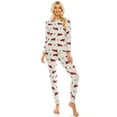 thumbnail image 1 of Women's Cozy Christmas Fleece-Lined 2-Piece Matching Jogger Sets, 1 of 5