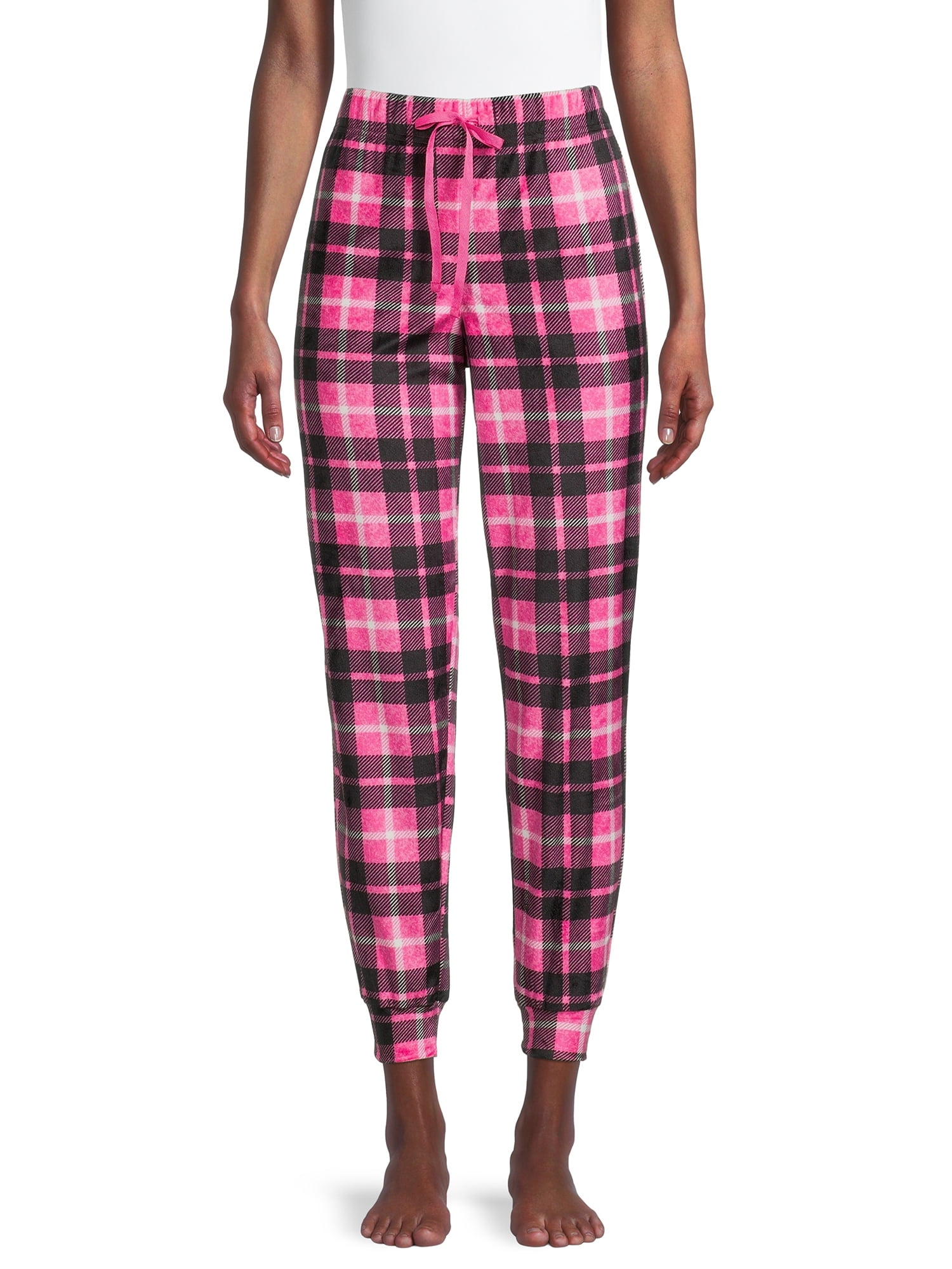 Just Love Plush Pajama Pants for Women - Petite to Plus Size Sleepwear  (Black - Leaf, 3X) - Walmart.com