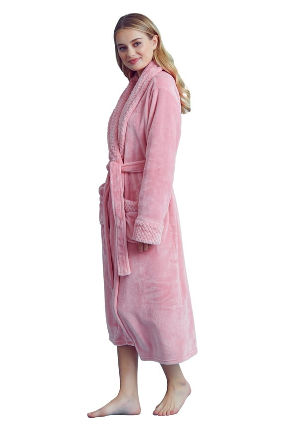 Women’s Cozy Fleece Bathrobe – Plush Comfort Robe for Women