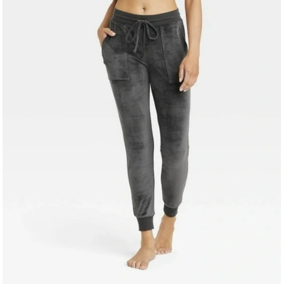 Women’s Fleece Jogger Pants Color Gray M