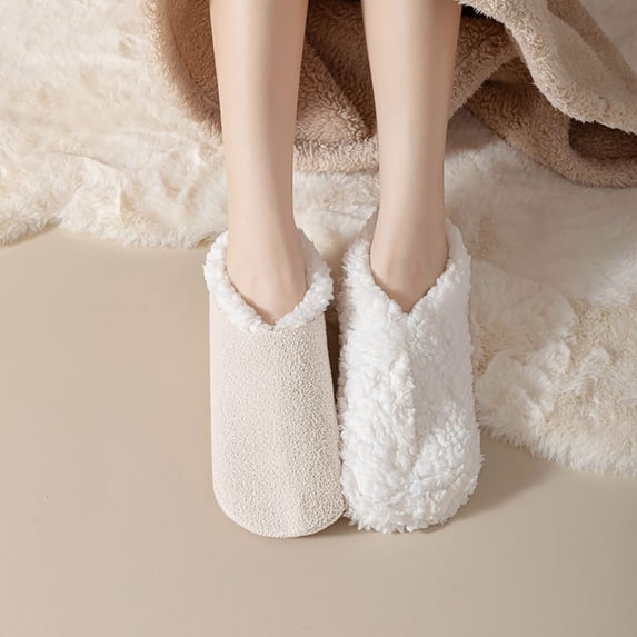 Coldd Pics Women's Cozy Fleece Lined Winter Socks - Thick Insulated Crew Slipsper ...