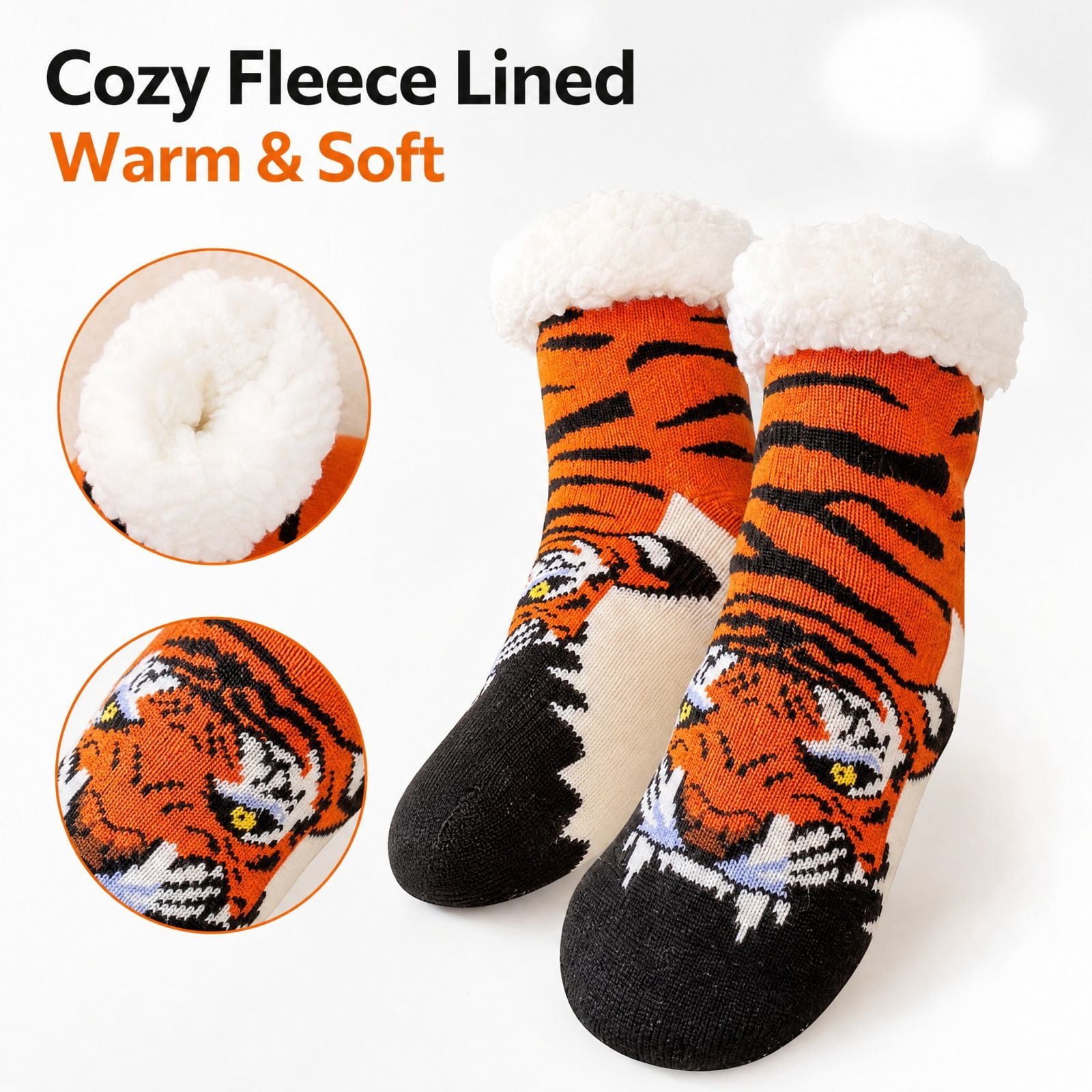 Fall Fuzzy Socks Women's Cozy Fluffy Fuzzy Socks with a Themed Pattern, Warm Fuzzy ...