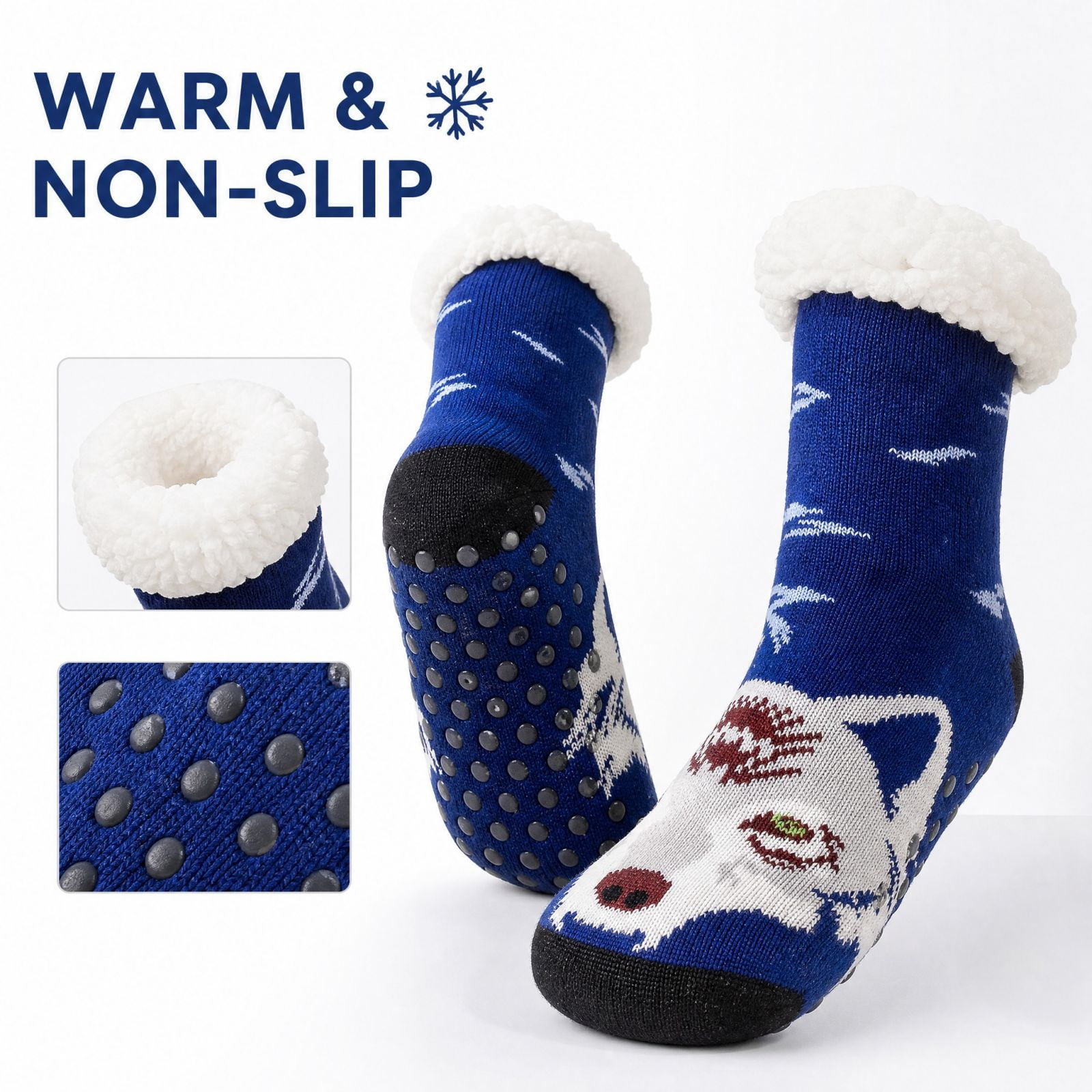 Fall Fuzzy Socks Women's Cozy Fluffy Fuzzy Socks with a Themed Pattern, Warm Fuzzy ...