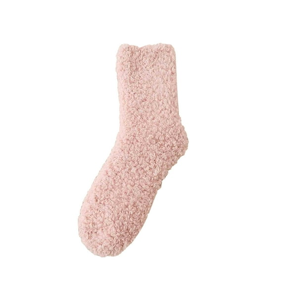 TBWNWG Women's Cozy Fuzzy Socks for Winter Comfort Soft Warm Solid Stockings Home Wear,Sizes One Size