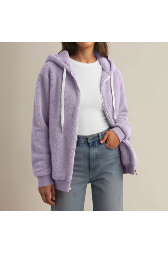 Women's Cozy Hooded Jacket for Casual Outings Winter Soft and Comfortable Layering for Everyday Wear and Relaxation Women Long Jacket Outerwear for Women Female Fall Jackets Womens Snow