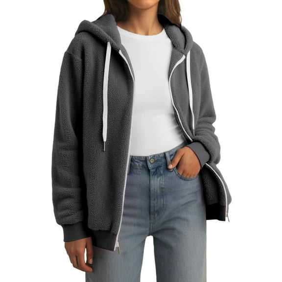 Women's Cozy Hooded Jacket for Casual Outings Winter Soft and Comfortable Layering for Everyday Wear and Relaxation Womens Casual Jackets Jackets for Women Casual Long Winter Coats for Women