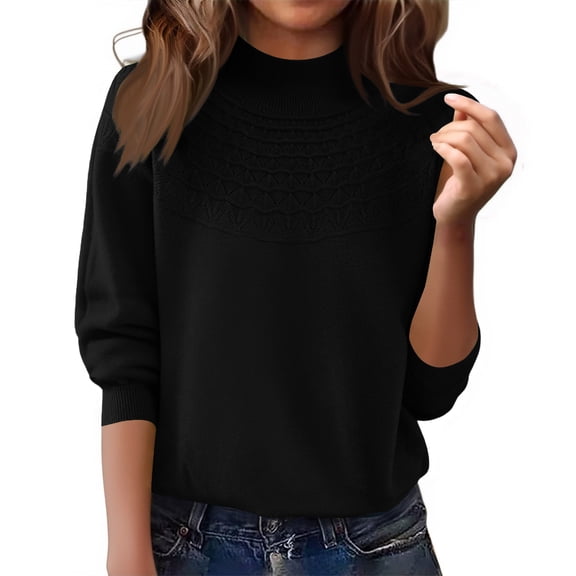 Women’s Cozy Knit Turtleneck Sweater | Soft Turtleneck Women Knit Sweater for Casual or Business Wear