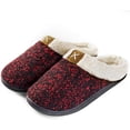 thumbnail image 1 of Women's Cozy Memory Foam Slippers Fuzzy Wool-Like Plush Fleece Lined House Shoes w/Indoor, Outdoor Anti-Skid Rubber Sole, 1 of 6