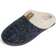 thumbnail image 1 of Women's Cozy Memory Foam Slippers Fuzzy Wool-Like Plush Fleece Lined House Shoes w/Indoor, Outdoor Anti-Skid Rubber Sole, 1 of 6