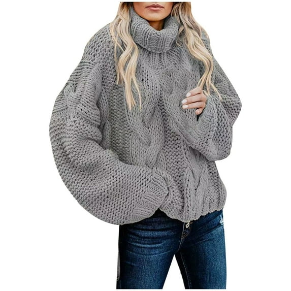 Women's Cozy Oversized Cowl Neck Sweater - Soft Fiber Blend, Lazy-Chic Design, Autumn/Winter Wear, Versatile Match (Leggings/Jeans), Easy Care