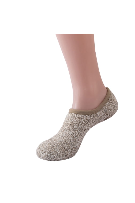 Women's Cozy Sock Slippers for Indoor Comfort Soft Soled Home Floor Socks Non- Winter Warm Yoga Socks Thickened Early Education -On