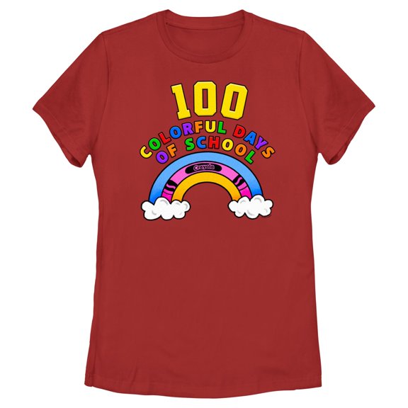 Women's Crayola 100 Colorful Days of School Graphic T-Shirt