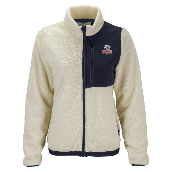Women's Cream/Navy Belmont Bruins Denali Full-Zip Jacket
