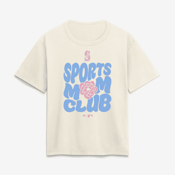 Women's Cream Seattle Mariners Sports Mom Club T-Shirt