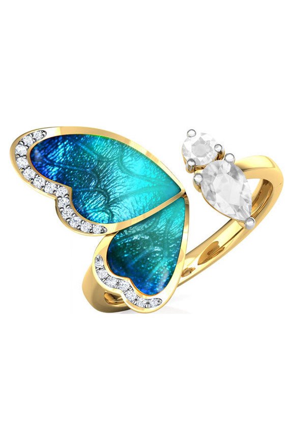 Women's Creative Open Butterfly Insect Cool Ring