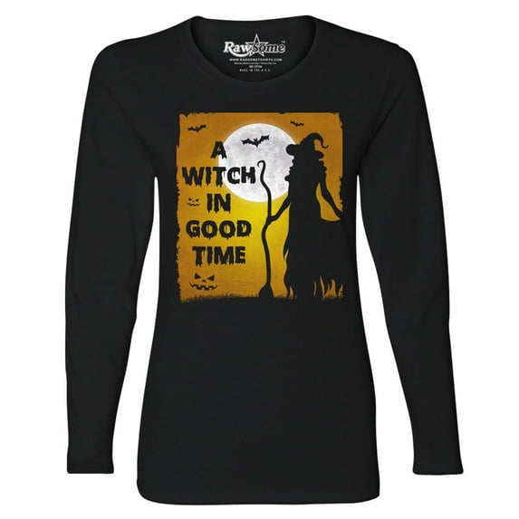Women's Creepy Scary Halloween Long Sleeve Shirt Size (S-2XL)