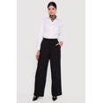 thumbnail image 1 of Women's Crepe Knit High Waisted Wide Leg Dress Pants, 1 of 5