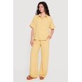 thumbnail image 1 of Women's Crepe Knit Swiss Dot High Waisted Pants, 1 of 4