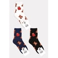 thumbnail image 1 of Women's Crew Bear Party Socks - 3 Pair Set, 1 of 5
