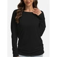 thumbnail image 1 of Women's Crew Neck Long Sleeve Bat Wing Dolman Top Premium Shirt, 1 of 6