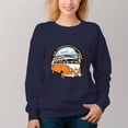 thumbnail image 1 of Women's  Crew Neck Pullover Cozy Clothes Autumn Winter-Car Print, 1 of 16