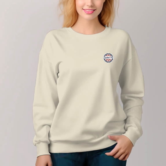 Women's Crew Neck Pullover Cozy Clothes Autumn Winter-Columbus Day