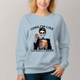 thumbnail image 1 of Women's  Crew Neck Pullover Cozy Clothes Autumn Winter-Skull Print, 1 of 16