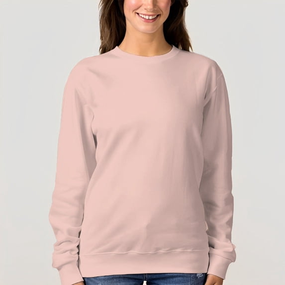 Women's Crew Neck Pullover Cozy Clothes Autumn Winter