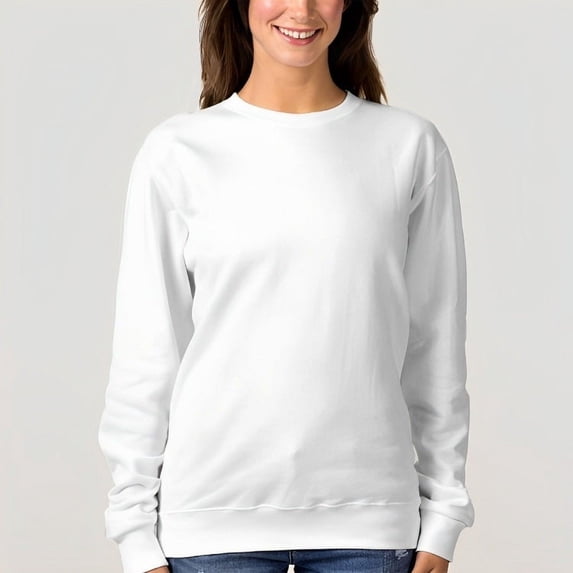 Women's Crew Neck Pullover Cozy Clothes Autumn Winter