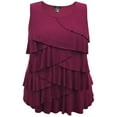 thumbnail image 1 of Women's Crew Neck Ruffle Tank, 1 of 4