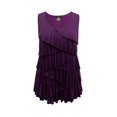 thumbnail image 1 of Women's Crew Neck Ruffle Tank, 1 of 4