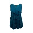 thumbnail image 1 of Women's Crew Neck Ruffle Tank, 1 of 4