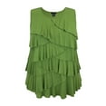 thumbnail image 1 of Women's Crew Neck Ruffle Tank, 1 of 4