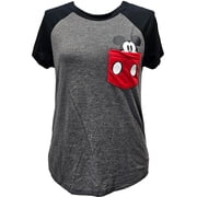Disney Mickey Mouse Youth Pocket Tee, XS-L (Girl's)
