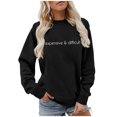 thumbnail image 1 of Women's Crew Neck Sweatshirt Expensive And Difficult Funny Graphic Sweatshirt Satirical Long Sleeve Top Mom Sweatshirt Jackets Women Hoodie Hoodies Sweaters Women Dressy Zipper Sweatshirts Women No, 1 of 4