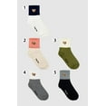 thumbnail image 1 of Women's Crew Point Bear Socks- 5Pairs Set, 1 of 9
