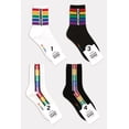 thumbnail image 1 of Women's Crew Rainbow Socks - 4 Pair Set, 1 of 5