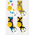 thumbnail image 1 of Women's Crew Smile Stamp Socks - 4 Pair Set, 1 of 5