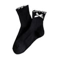 thumbnail image 1 of Women's Crew Socks with Bow Ruffled Socks Stretchy Fit Soft Breathable Daily Socks, 1 of 5