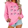 thumbnail image 1 of Women's Crewneck Shirts Christmas Sweatshirts Top Fashion Cute Xmas Printed Pullover Winter Long Sleeve Sweaters Loose Plus Size Blouses Tops, 1 of 6