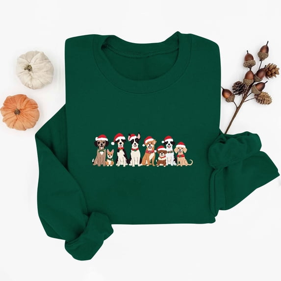 Women's Crewneck Sweatshirt Holiday, Vacation Graphic Tees Tops Fall Fashion Long Sleeve Pullover Green-2 XL