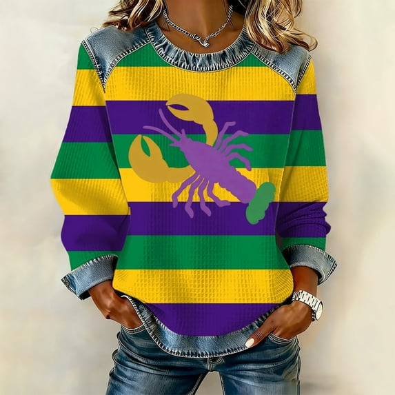 Women's Crewneck Sweatshirt Long Sleeve Lightweight Sweaters