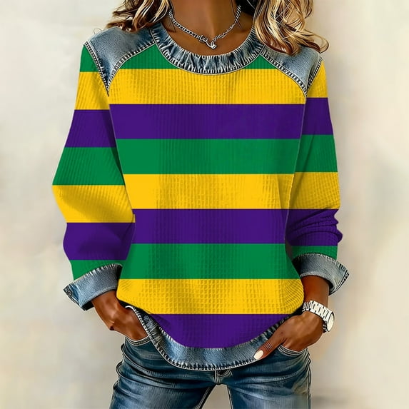 Women's Crewneck Sweatshirt Long Sleeve Lightweight Sweaters