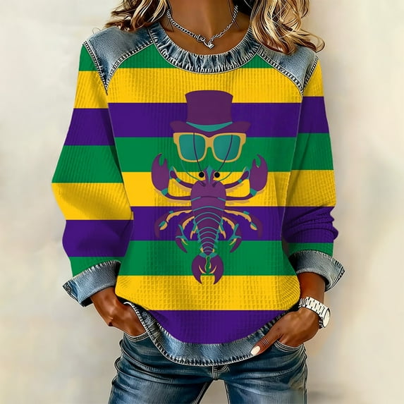 Women's Crewneck Sweatshirt Long Sleeve Lightweight Sweaters
