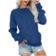 thumbnail image 1 of Women's Crewneck Sweatshirt Loose Cute Pullover Long Sleeve Shirts Soft Tops Lightweight Casual Pullover Comfy Fall Fashion Outfits Winter Clothes 2026, 1 of 5