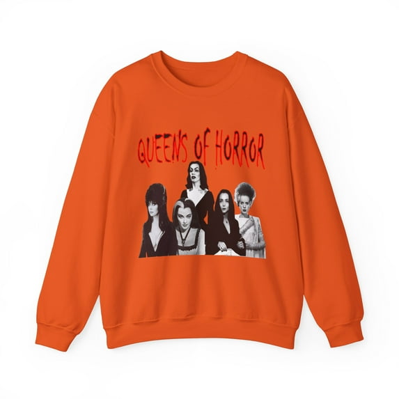 Women's Crewneck Sweatshirt-Morticia-Munster-Frankenstein Bride-Elvira